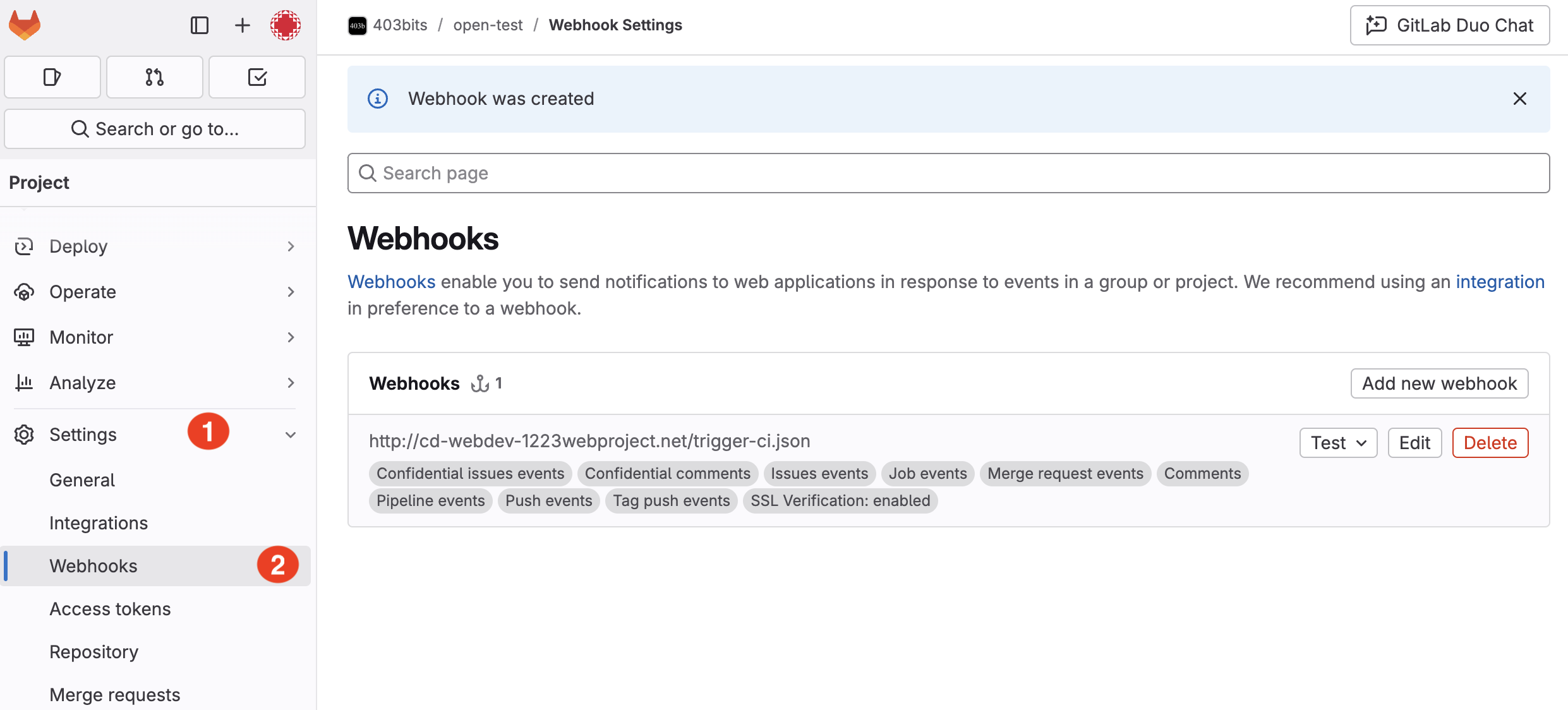 Webhooks and Integrations